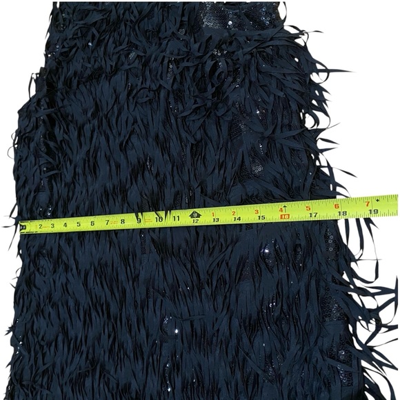 Next Black Fringe sequin Midi Dress party - Picture 8 of 12